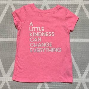 🧸Cat & Jack Neon Pink Kindness Tee